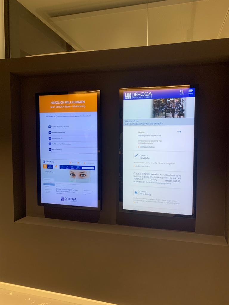 Installation von InfoPlay im Hotel Dehoga Baden-Württemberg